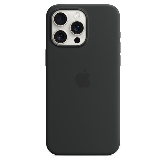 iPhone 15 Pro Max Silicone Case with MagSafe - Black