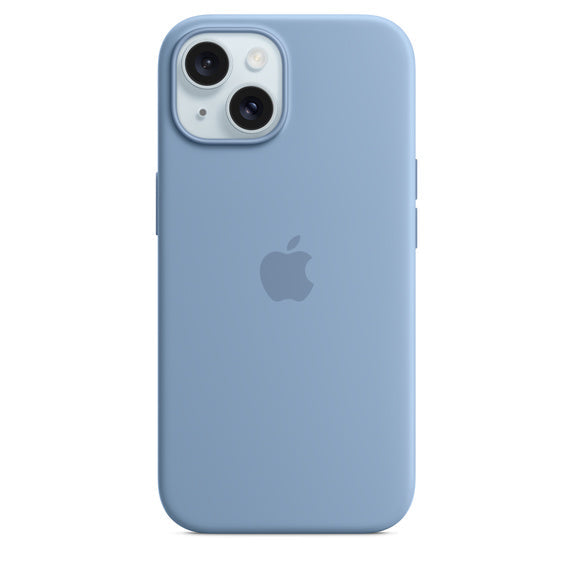 iPhone 15 Silicone Case with MagSafe - Winter Blue