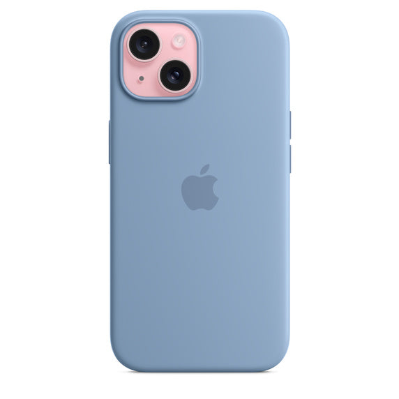 iPhone 15 Silicone Case with MagSafe - Winter Blue