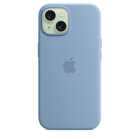 iPhone 15 Silicone Case with MagSafe - Winter Blue