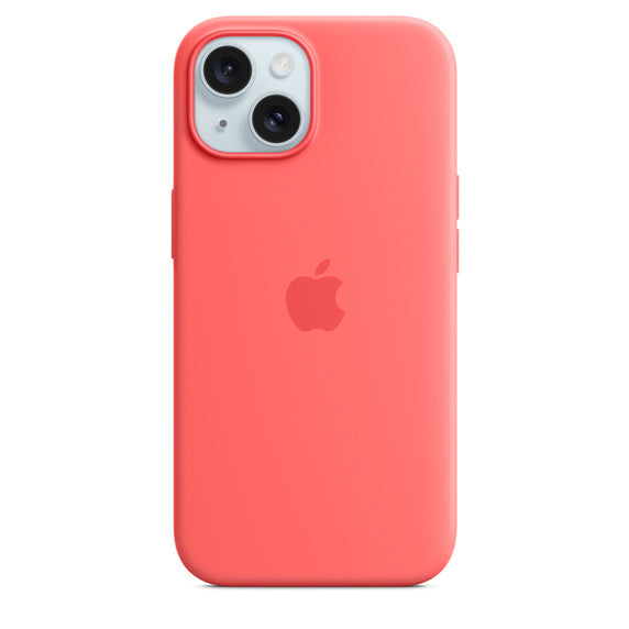 iPhone 15 Silicone Case with MagSafe - Guava