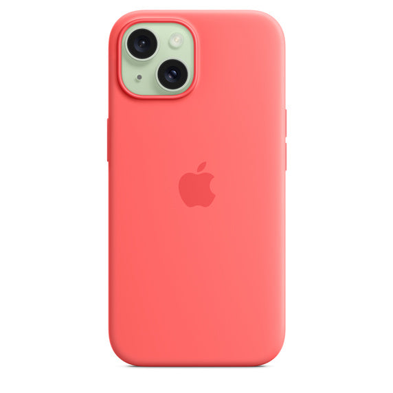 iPhone 15 Silicone Case with MagSafe - Guava