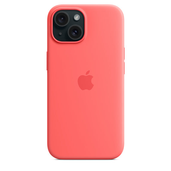 iPhone 15 Silicone Case with MagSafe - Guava