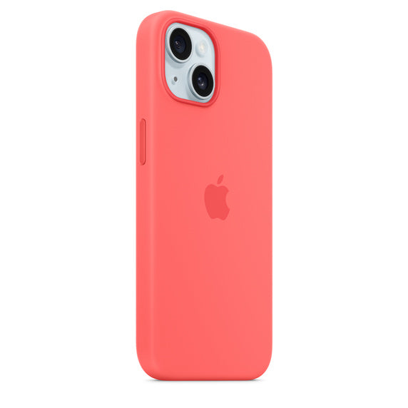 iPhone 15 Silicone Case with MagSafe - Guava