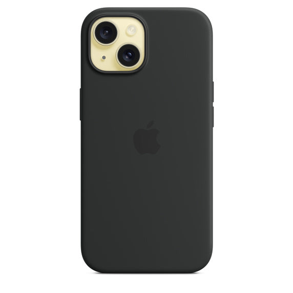 iPhone 15 Silicone Case with MagSafe - Black