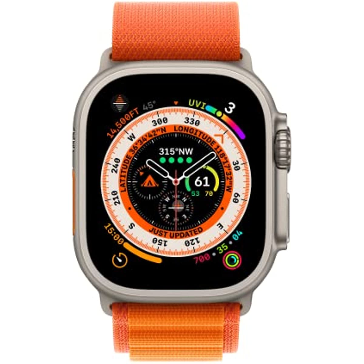 Compatible with Apple Watch Band - Alpine Loop (49mm) - Orange - Medium