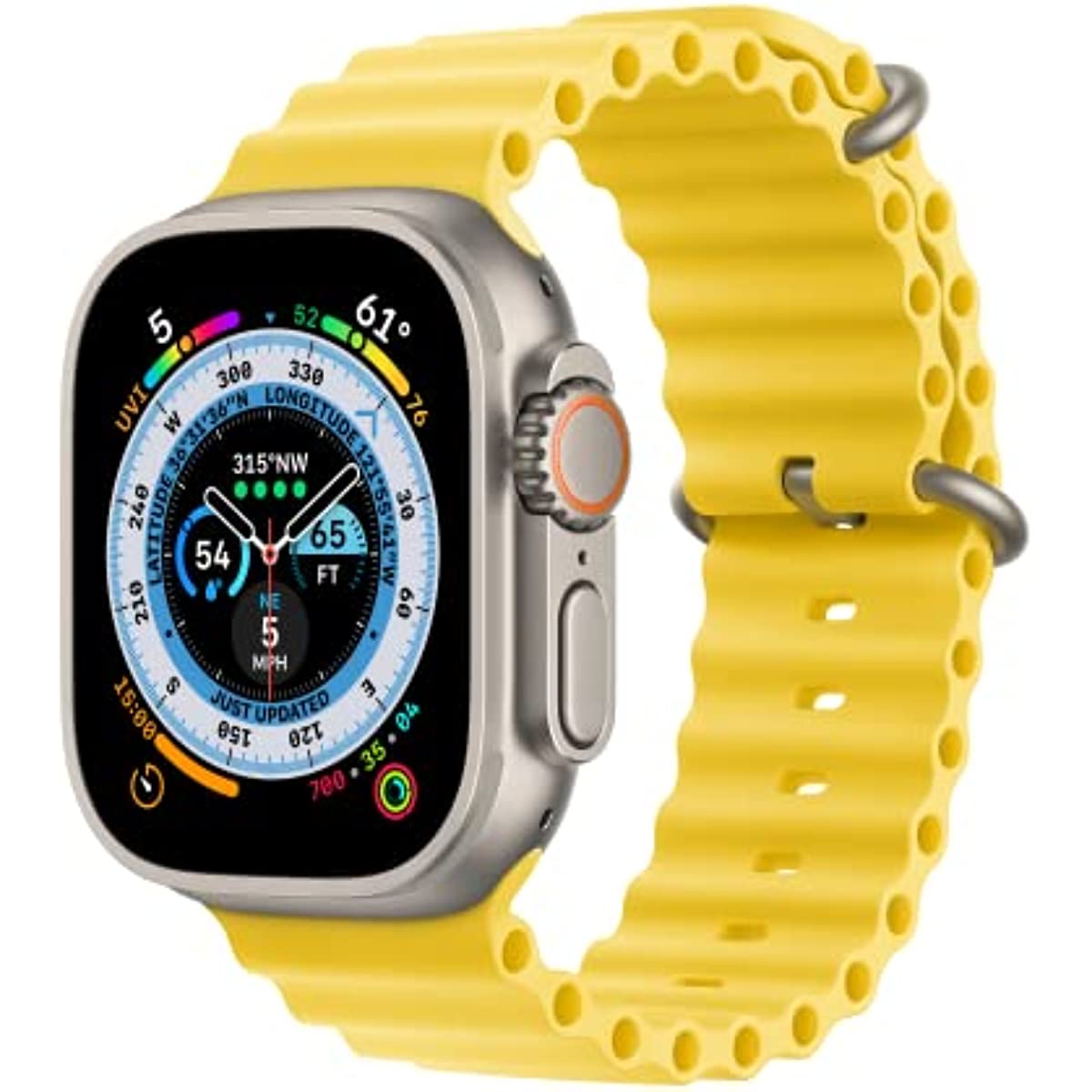 Compatible with Apple Watch Band - Ocean Band (49mm) - Yellow - Regular