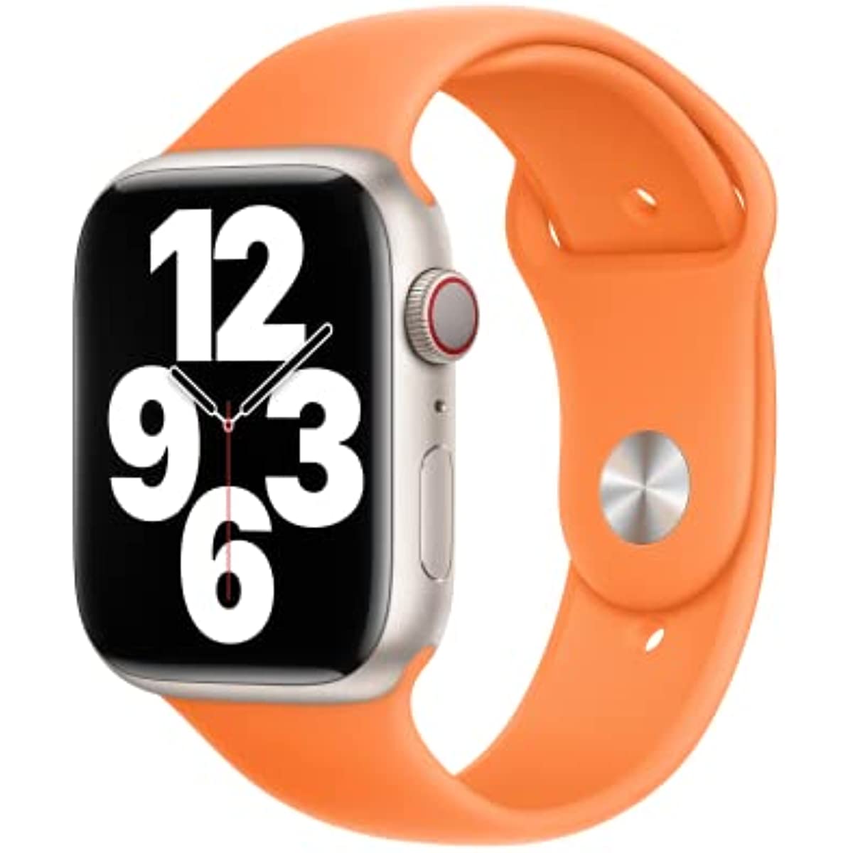 Compatible with Apple Watch Band - Sport Band (45mm) - Bright Orange - M/L