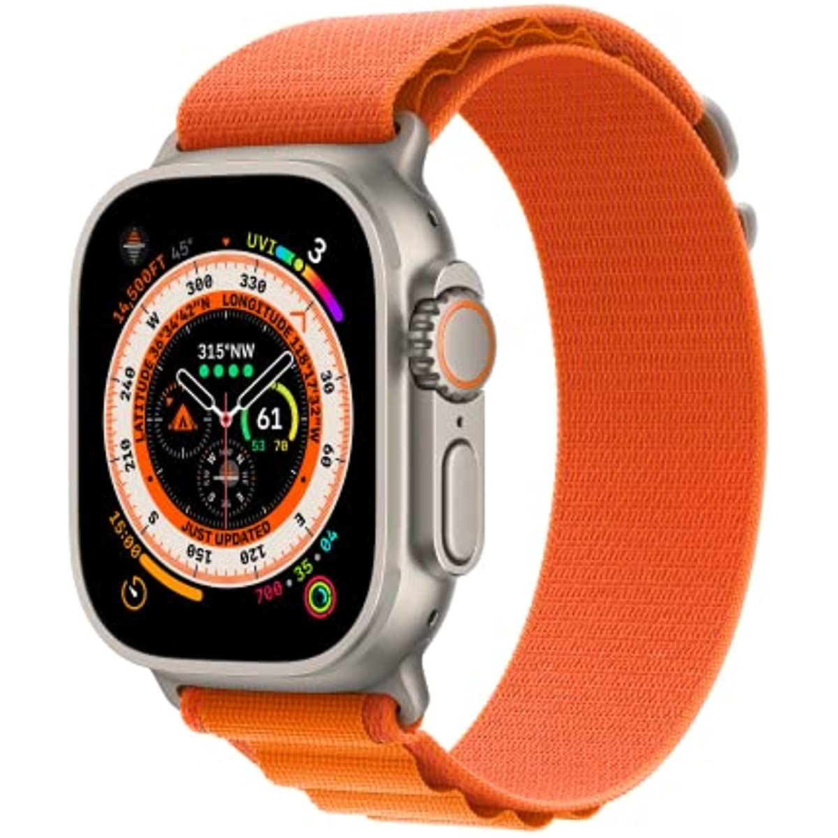 Compatible with Apple Watch Band - Alpine Loop (49mm) - Orange - Medium