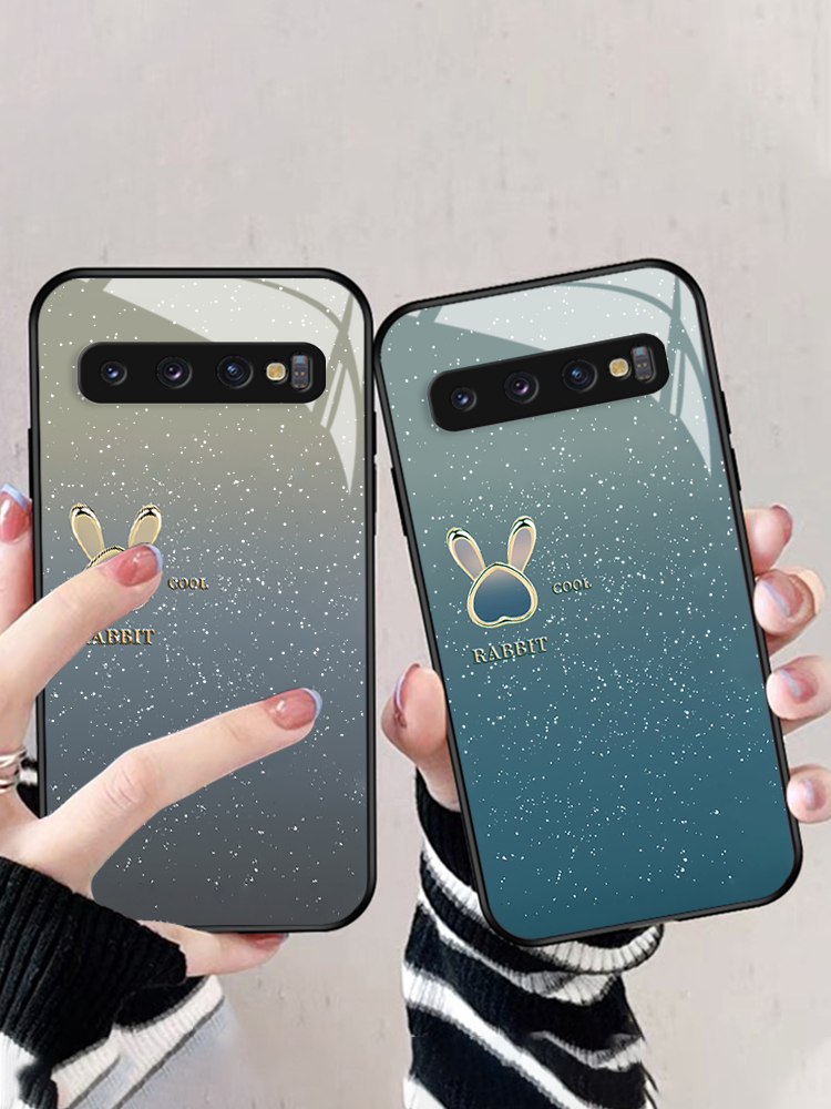 Casezly Starry Bunny Glass Case for Samsung S10, S10+, S9, S9+