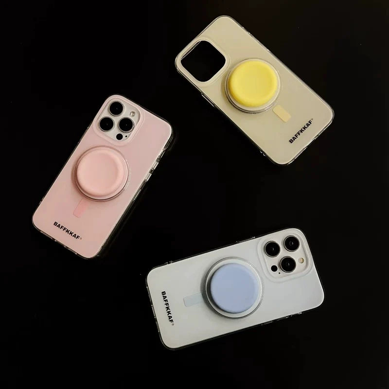 Casezly Ins Macaron Color Magnetic iPhone 15 Pro Max Case with Stand