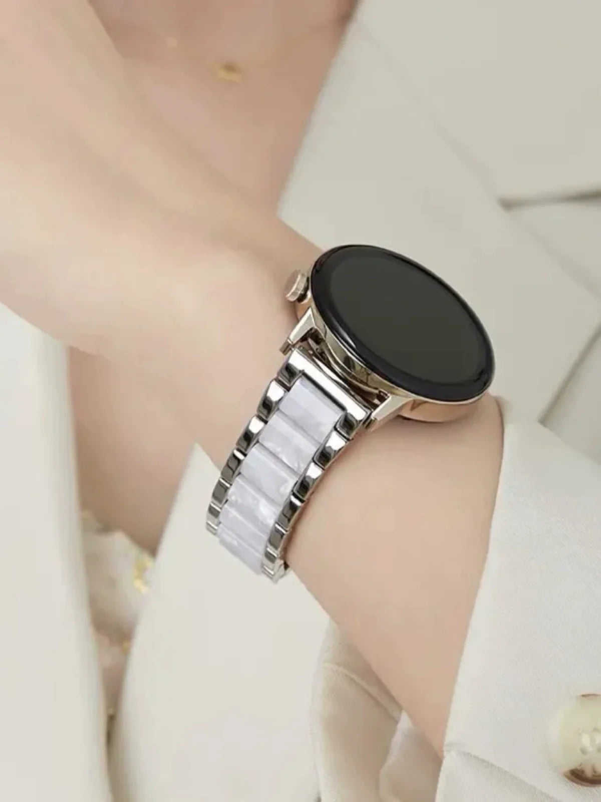 Casezly Metal & Resin Band for Samsung Galaxy Watch 6/5/4 Pro