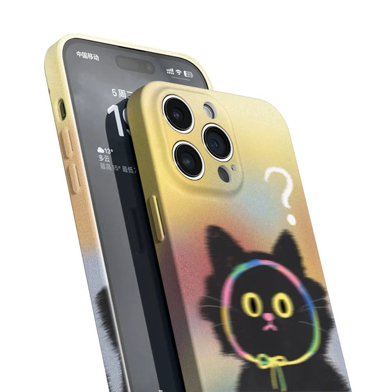 Casezly Cute Cat iPhone Case – Slim, Shockproof, Matte