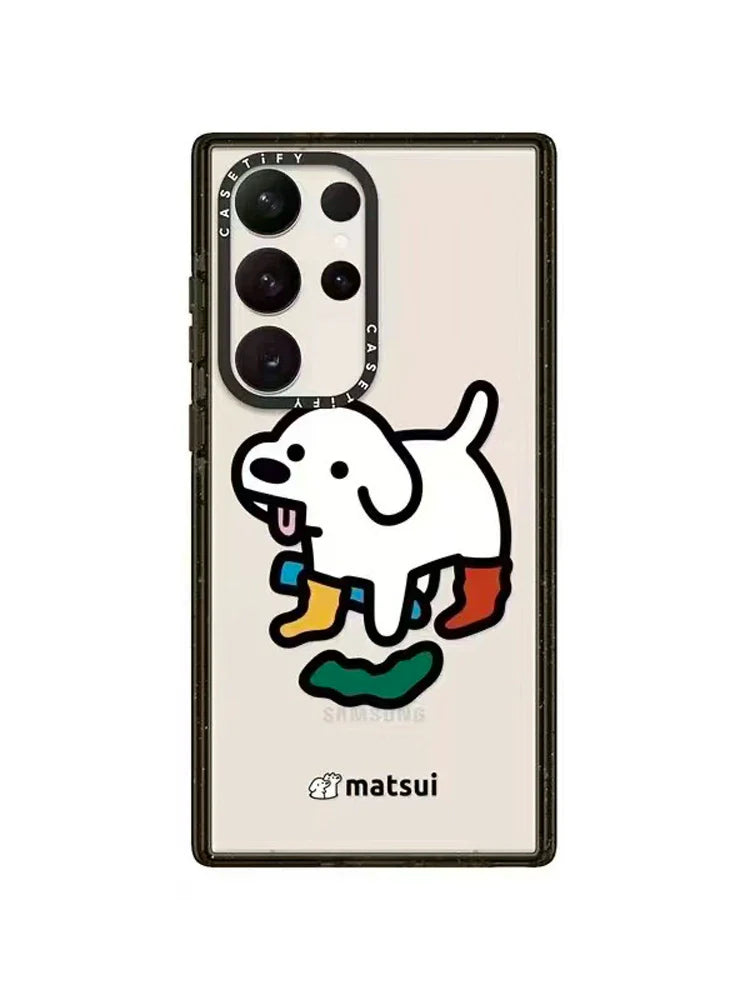 Casezly Cute Dog Line Art Samsung Galaxy S24 Ultra Case