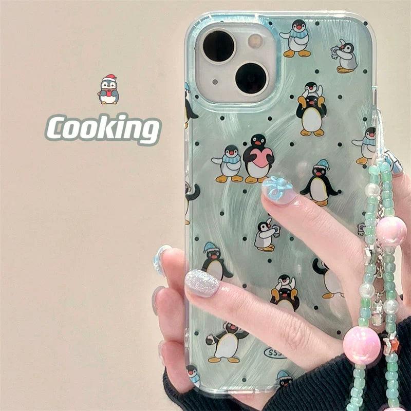 Casezly Cute Penguin Case for Samsung S24/S23/S22/S21