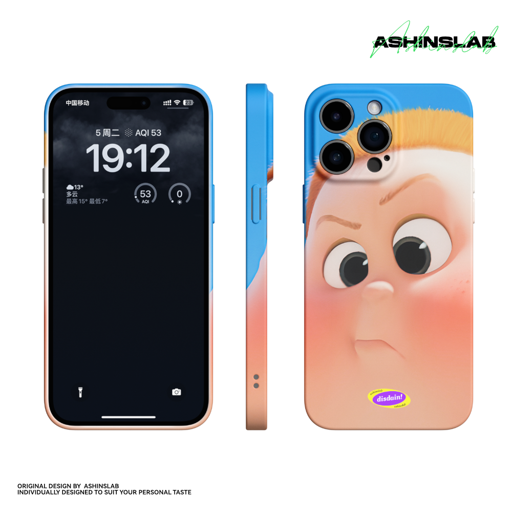 Casezly Cute Fatty iPhone 15 Pro Max Cartoon Case - Trendy