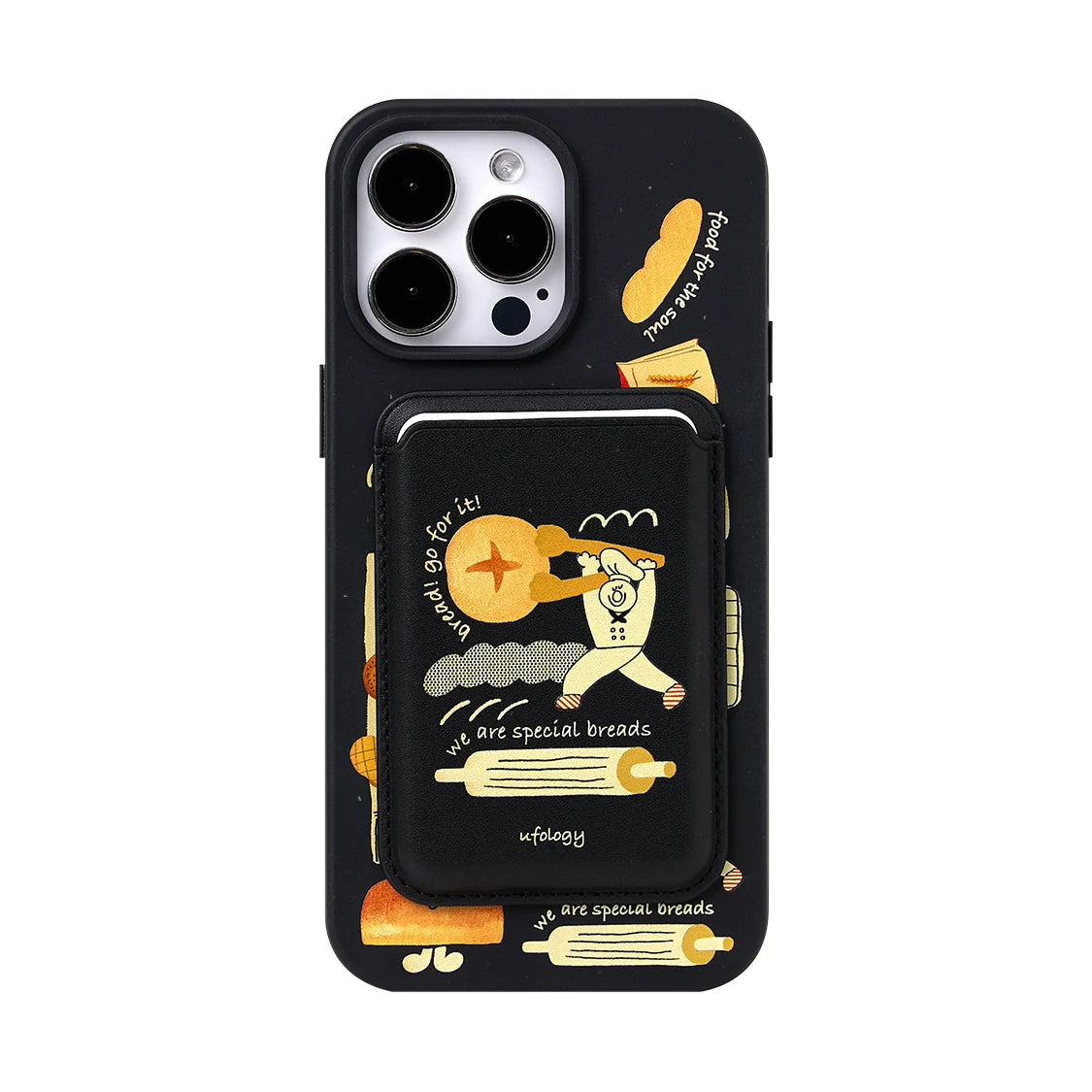 Casezly Magnetic Degradable Case iPhone 15 Pro 14 Pro Max 13 Cute Bread