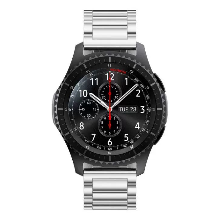 Casezly Stainless Steel & Leather Bands for Samsung Galaxy Watch