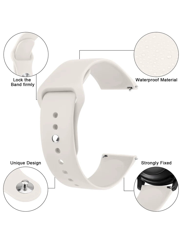 Casezly Silicone Band for Samsung Watch7/6/5Pro/4/3/Active2