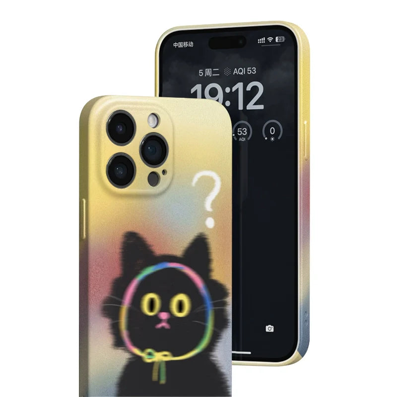 Casezly Cute Cat iPhone Case – Slim, Shockproof, Matte