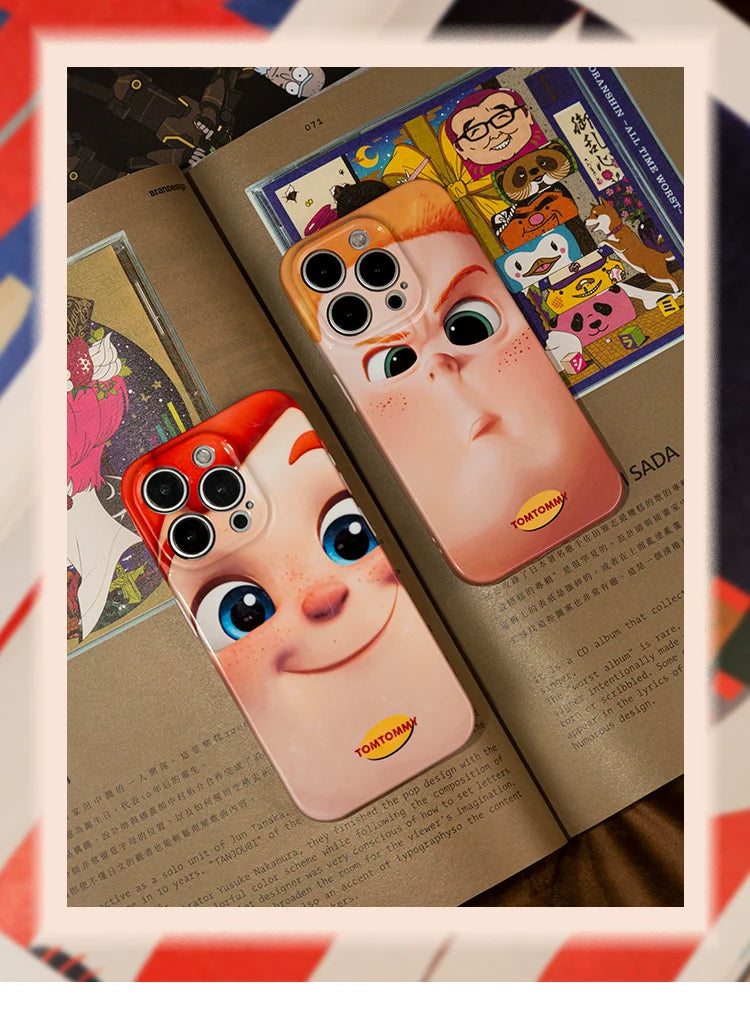 Casezly Tom Cute Cartoon TPU iPhone Case iPhone 15 Pro Max | 14 Pro Max