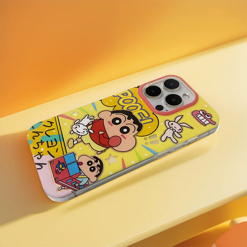 Casezly Shin-chan Cartoon Case for iPhone 15/14/13