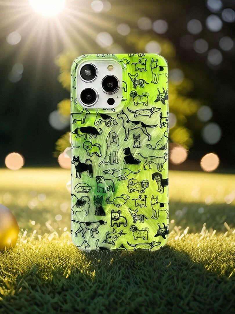 Casezly Avocado Green Dog iPhone Case - Artistic Protection