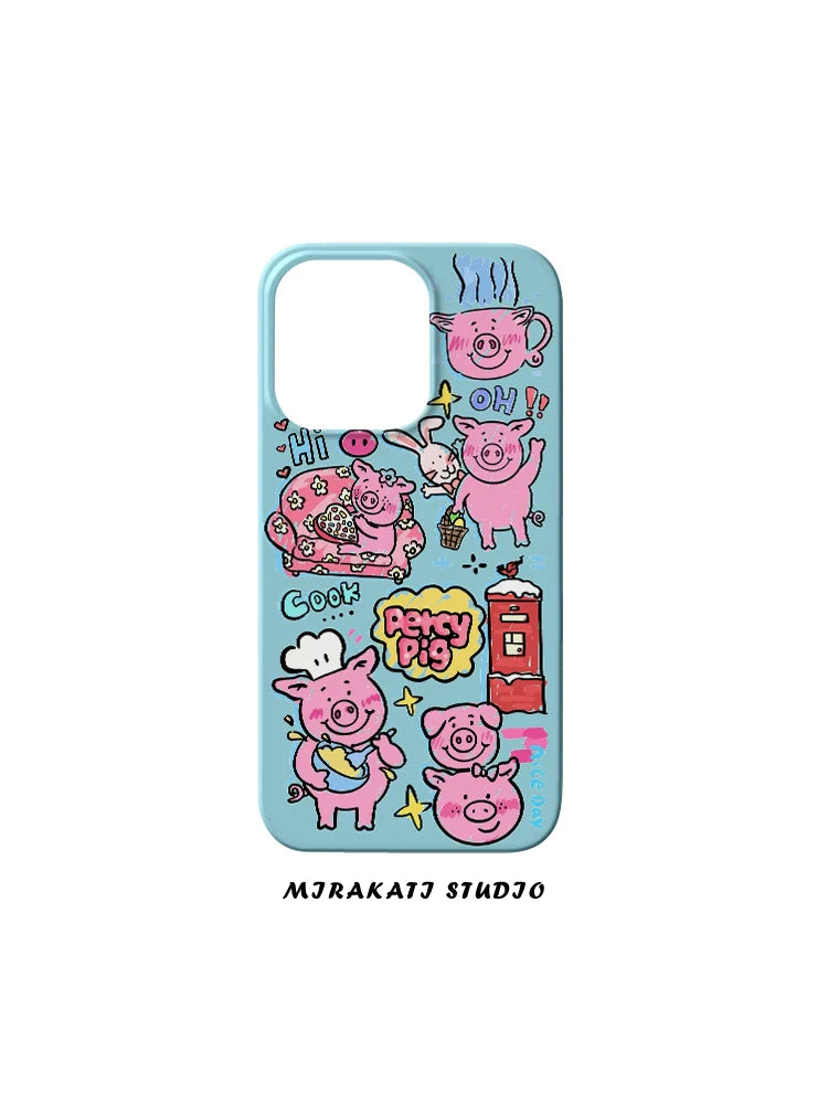 Casezly Masha Pig iPhone 15 Pro Case – Cute & Slim for iPhone 11-15