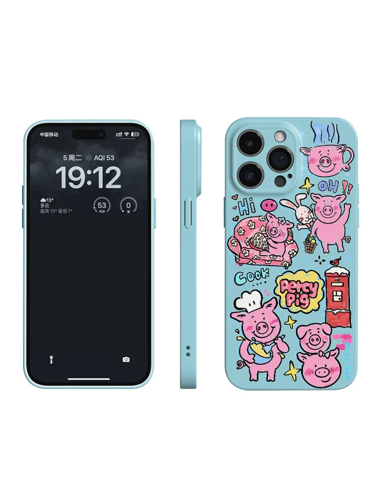 Casezly Masha Pig iPhone 15 Pro Case – Cute & Slim for iPhone 11-15