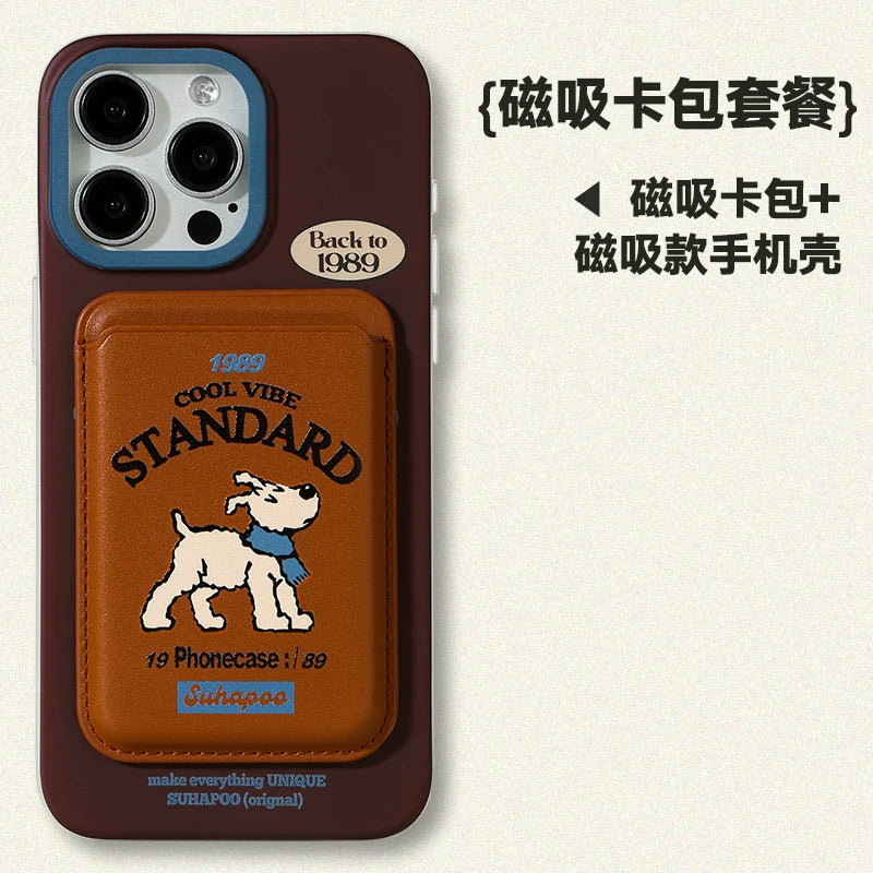 Casezly Vintage Ding Ding Dog Magnetic Case - iPhone 15 Pro Max, 14 Pro