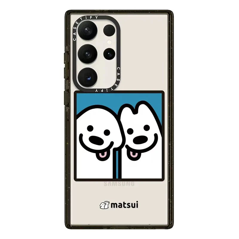 Casezly Cute Dog Line Art Samsung Galaxy S24 Ultra Case