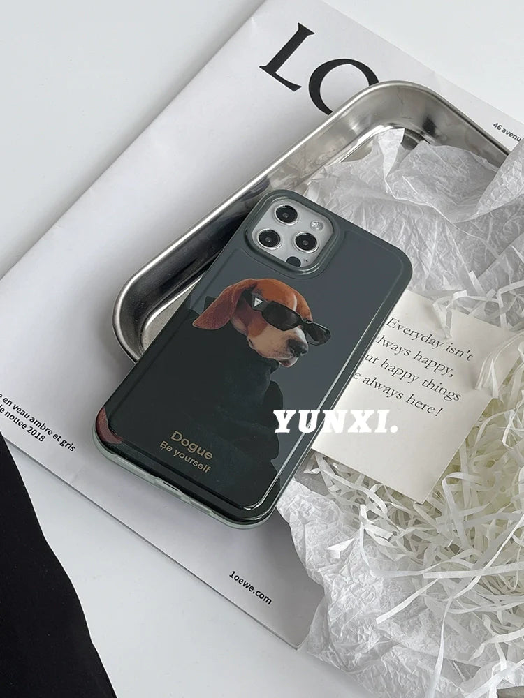 Casezly Cool Dog Design iPhone 15 Pro Max 13 Case 11 New 12 Niche Plus