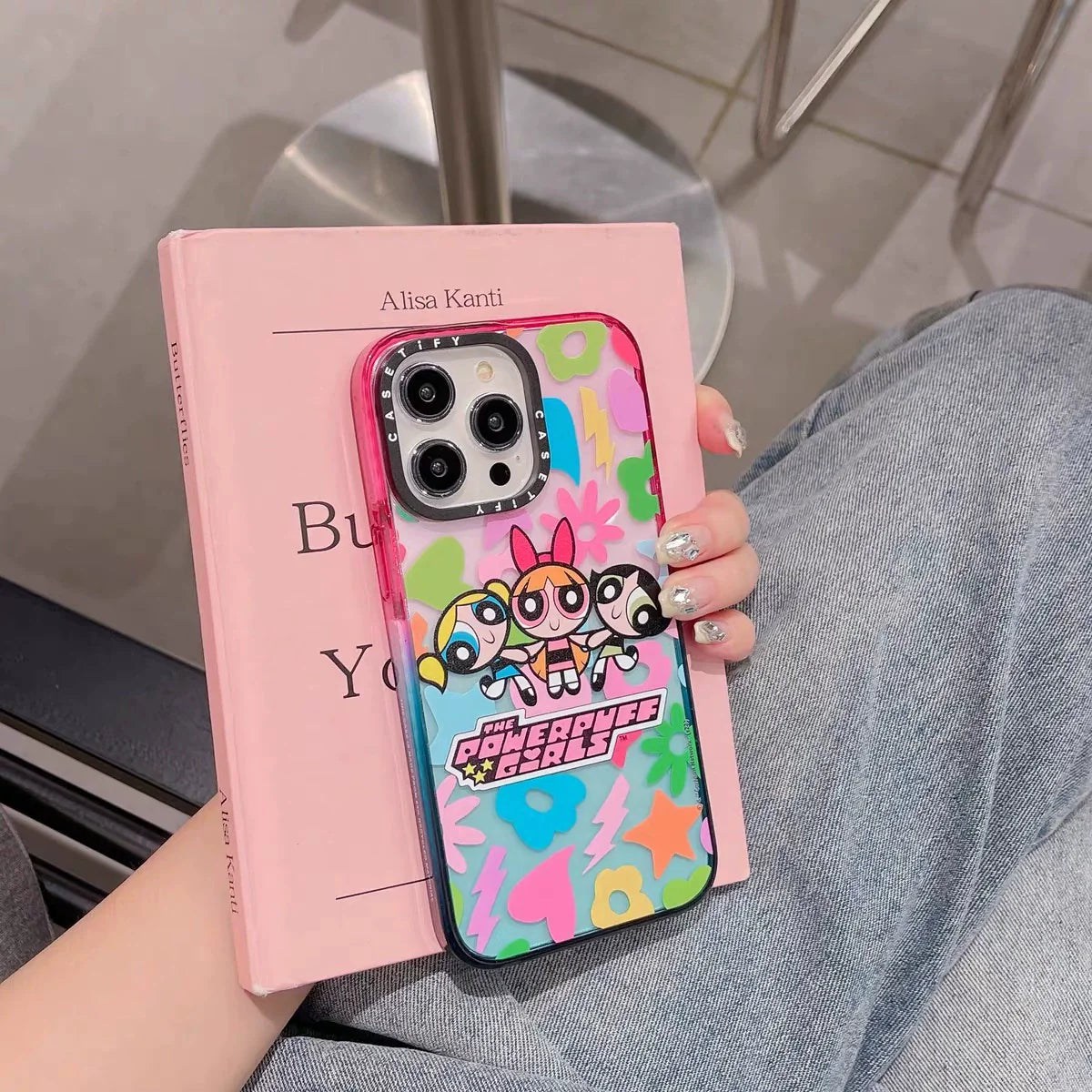 Casezly CASETiFY Flying Girl Cotton Candy 15Pro iPhone 14ProMax