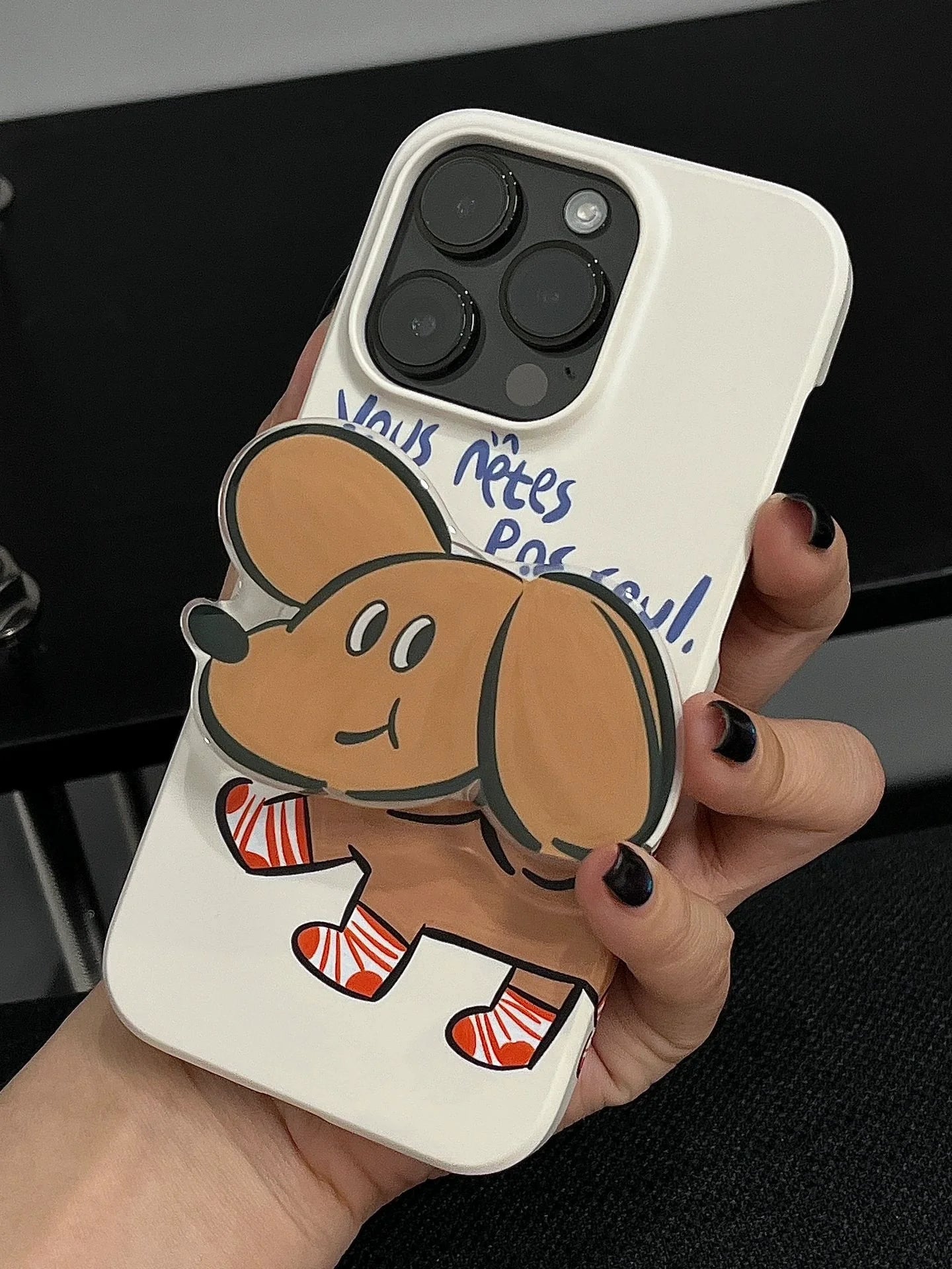 Casezly Minimalist Hand-drawn Dachshund Dog iPhone Case iPhone 15 Pro Max