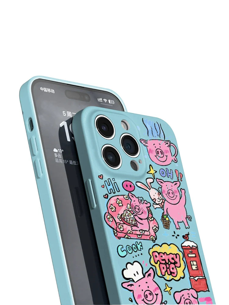 Casezly Masha Pig iPhone 15 Pro Case – Cute & Slim for iPhone 11-15