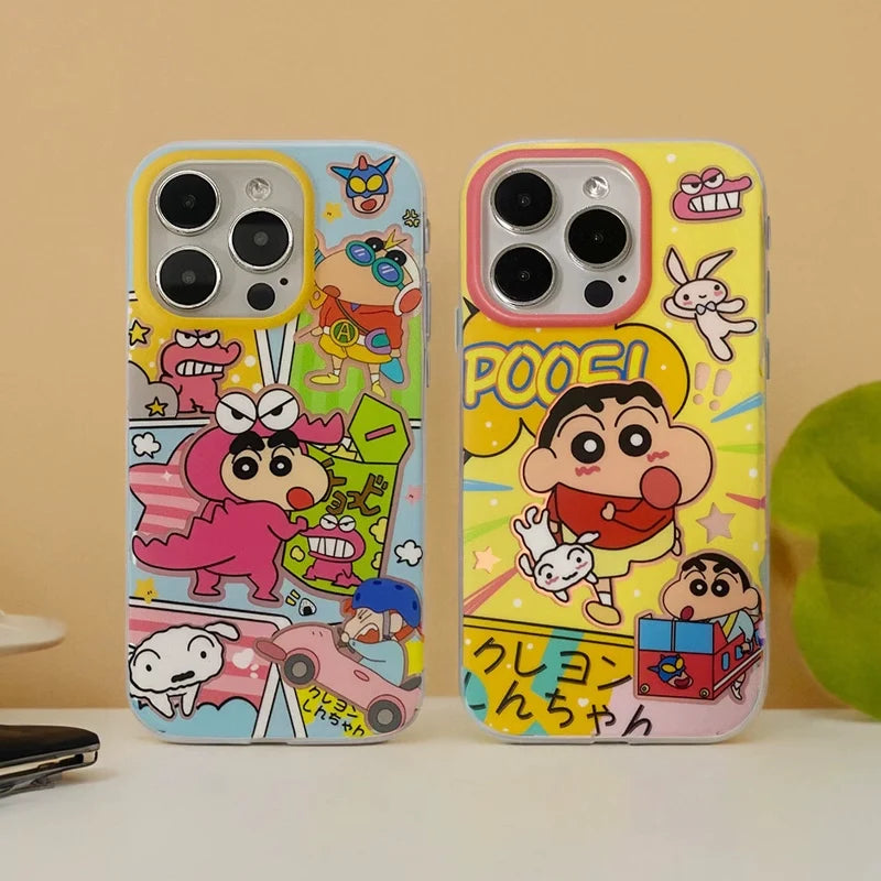 Casezly Shin-chan Cartoon Case for iPhone 15/14/13