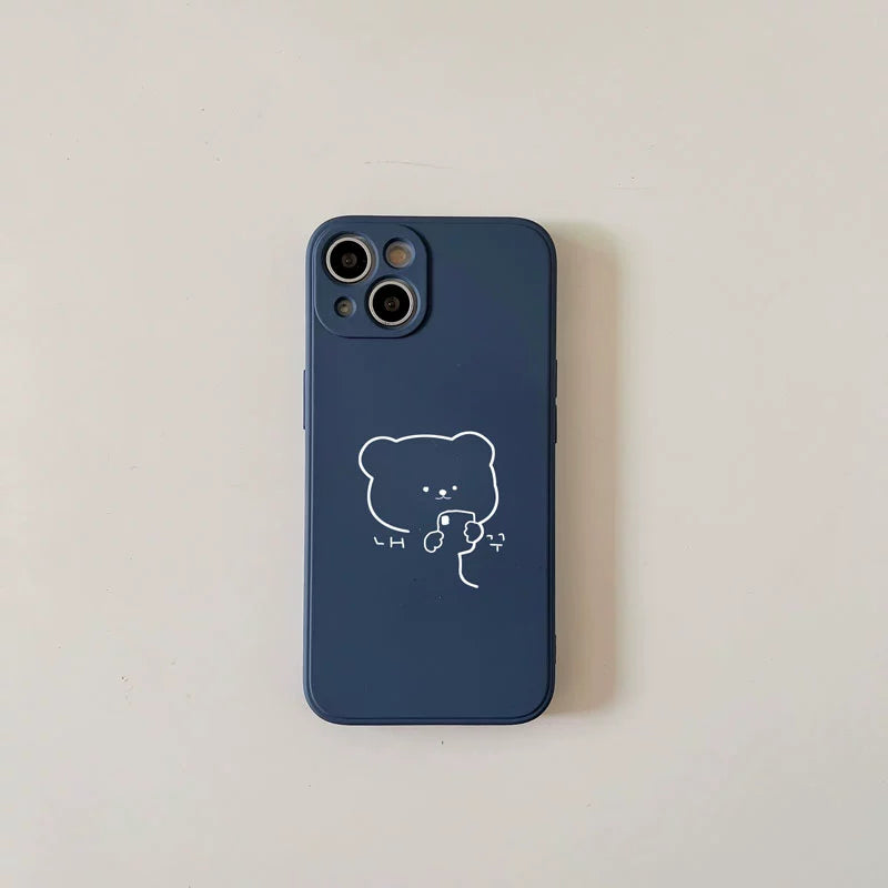 Casezly Cute Bear Soft Silicone Phone Case for Samsung