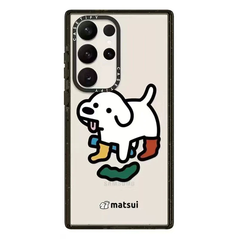 Casezly Cute Dog Line Art Samsung Galaxy S24 Ultra Case