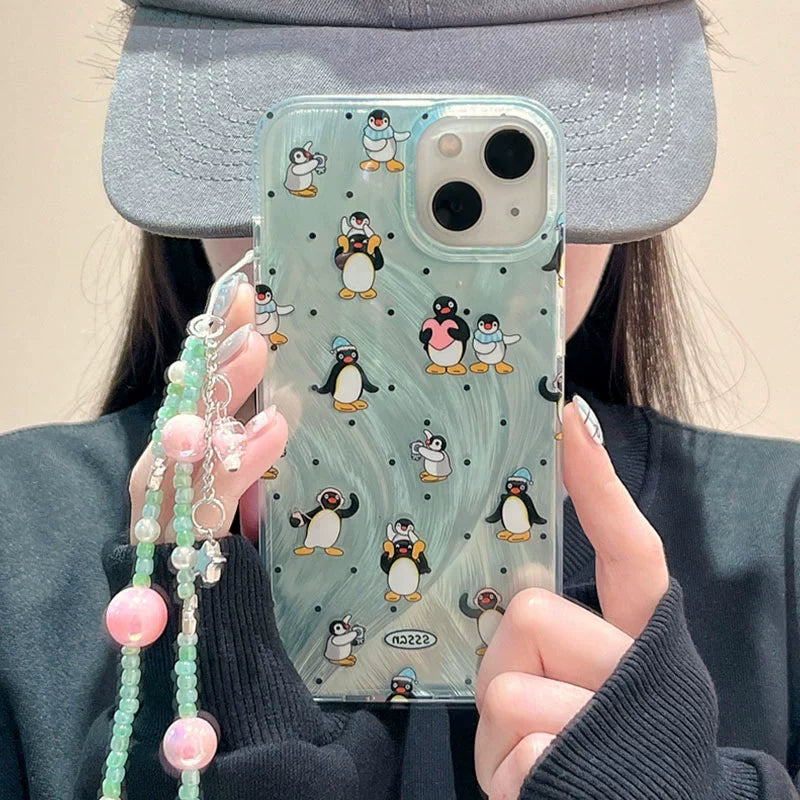 Casezly Cute Penguin Case for Samsung S24/S23/S22/S21