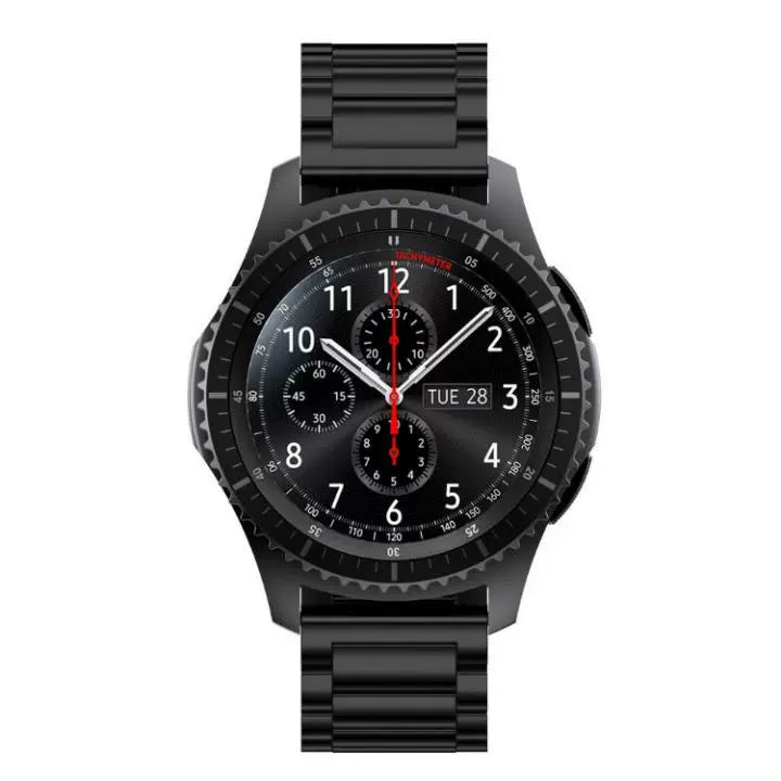 Casezly Stainless Steel & Leather Bands for Samsung Galaxy Watch