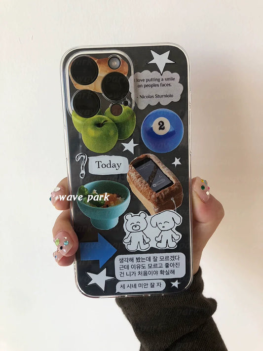 Casezly Korean Aesthetic TPU Case for iPhone 15 Pro Max