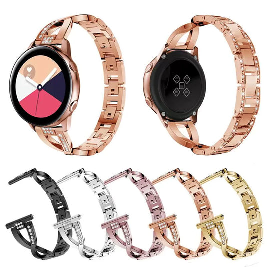 Casezly Galaxy Watch3/Active1/2 Gear S3/Sport Diamond Steel Band