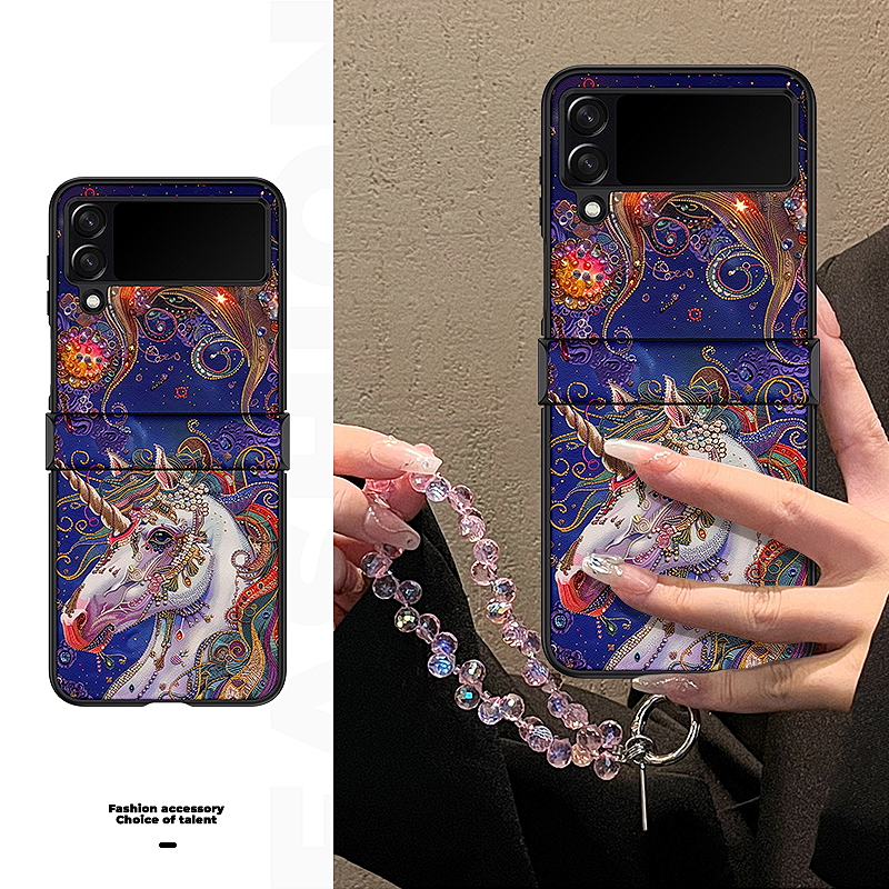 Casezly  Creative Unicorn Case for Samsung Z Flip 6/5/4, W24 Flip