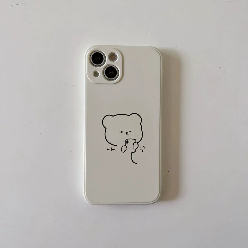 Casezly Cute Bear Soft Silicone Phone Case for Samsung