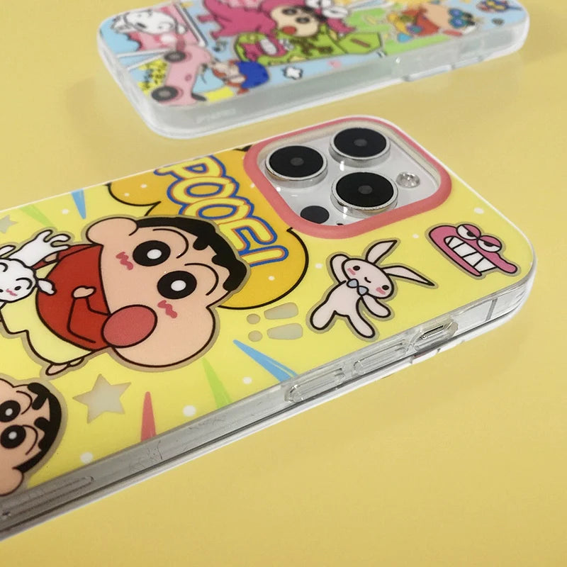 Casezly Shin-chan Cartoon Case for iPhone 15/14/13