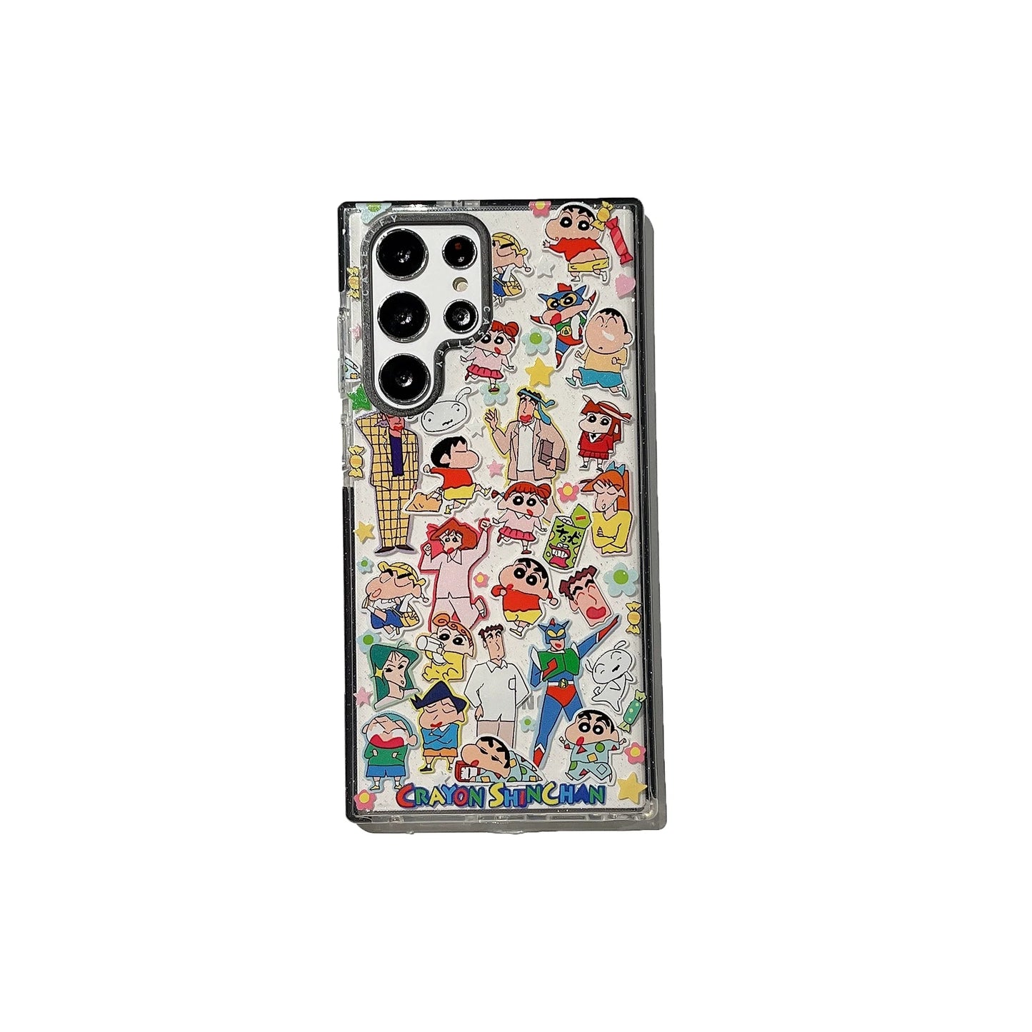 Casezly Glitter Crayon Shin-Chan Case for Samsung S23 Ultra