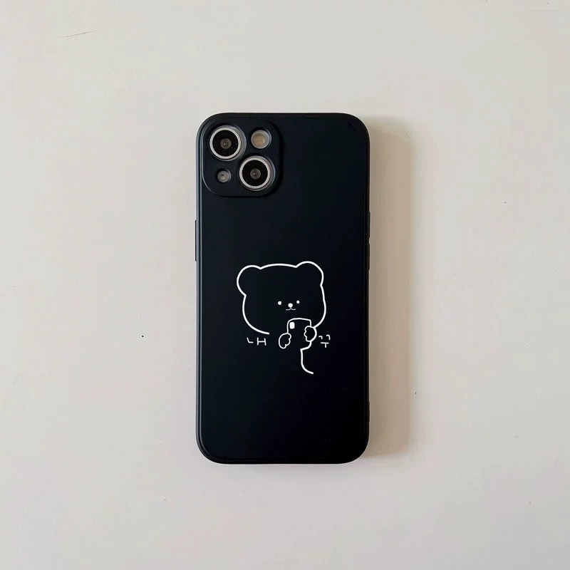 Casezly Cute Bear Soft Silicone Phone Case for Samsung