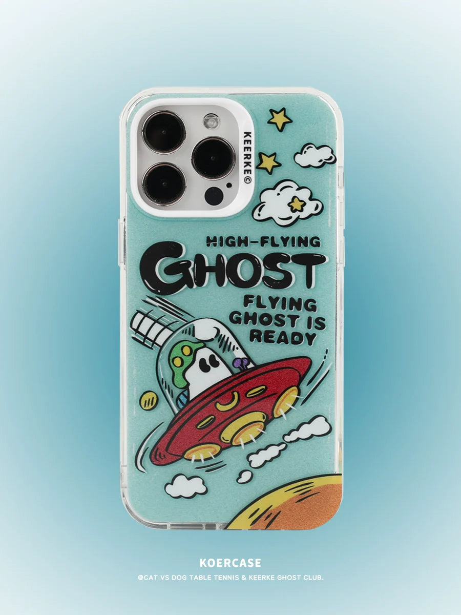 Casezly Ghost Spaceship Case for iPhone 13-15