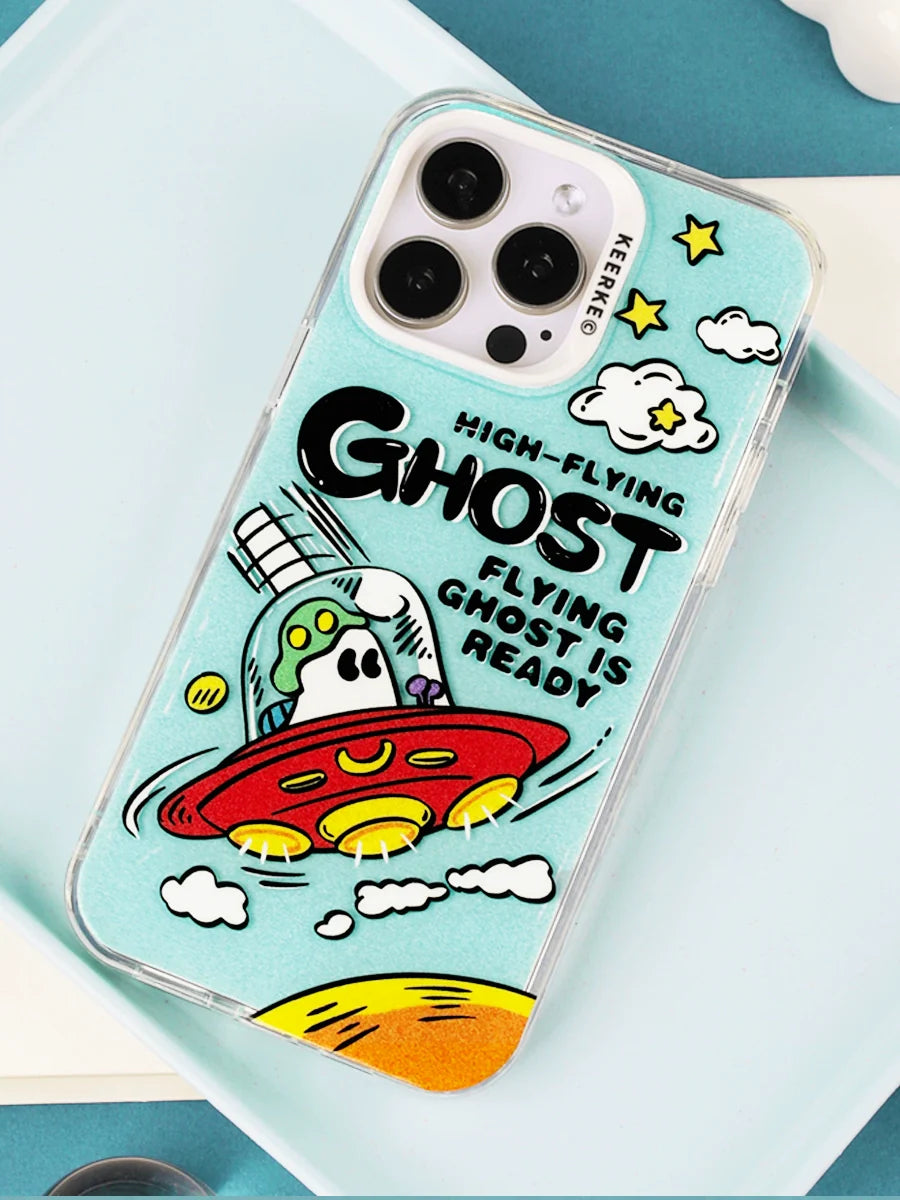 Casezly Ghost Spaceship Case for iPhone 13-15