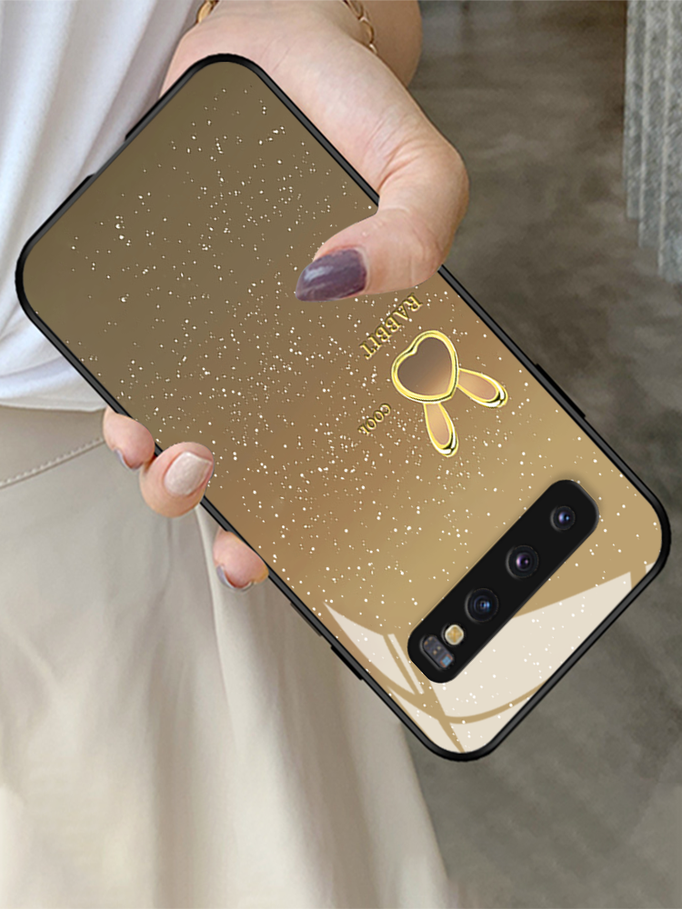 Casezly Starry Bunny Glass Case for Samsung S10, S10+, S9, S9+